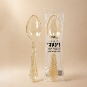 כפות הגשה זהב שקוף גודלות